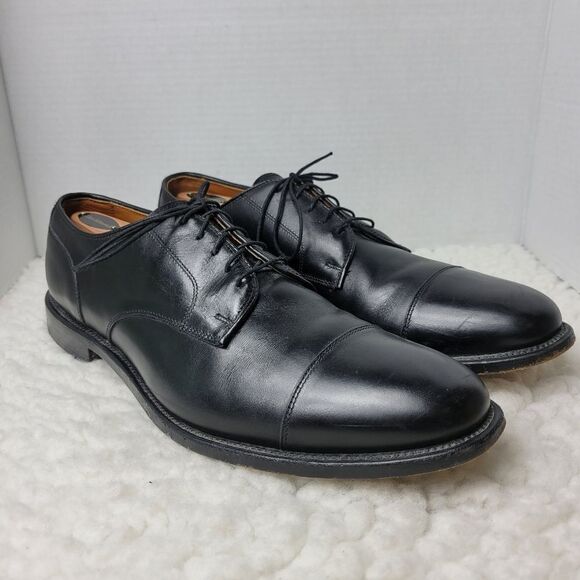 Allen Edmonds Cartland Men\'s Dress Shoes Size 13 Cap Toe Black Leather Oxford main image 10